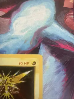Pokemon TCG Zapdos Base Set Holo Shadowless Card 16/102 MP Rare Vintage - Image 2