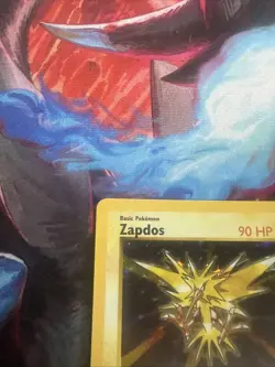 Pokemon TCG Zapdos Base Set Holo Shadowless Card 16/102 MP Rare Vintage - Image 5
