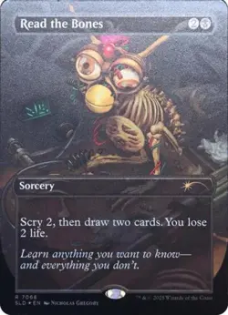 Read the Bones (Rainbow Foil) -Foil Near Mint MTG Secret Lair - Image 1