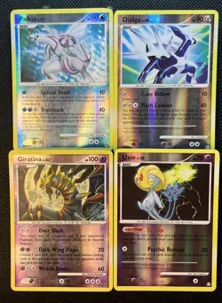 Vintage Pokemon Card Reverse Holographic Lot - 4 Card lot - Giratina - Dialga ++ - Image 1