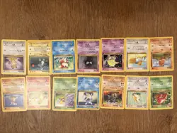 Nintendo Pokemon TCG 1999 Base Set 2 Unlimited 64-Card Lot Trainers & Energy - Image 3