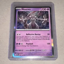 Mewtwo 150/165 Reverse Holo Scarlet & Violet Card NM Condition - Image 1