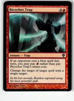 Ricochet Trap 87 Uncommon Worldwake Magic: The Gathering Lightly Played - Image 1