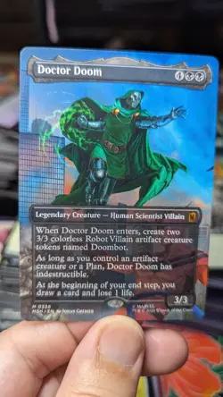 1x Doctor Doom Borderless 336 Marvel MAR NM Magic MTG EDH x1 - Image 1
