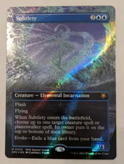Subtlety x1 Borderless Textured Foil NM Unplayed Special Guests #50 - Image 1