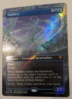 Subtlety x1 Borderless Textured Foil NM Unplayed Special Guests #50 - Image 3