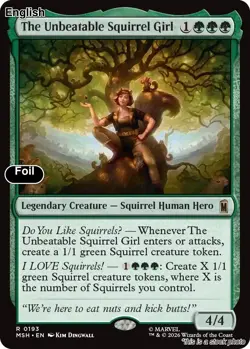(Preorder) The Unbeatable Squirrel Girl EN [MSH - 193] - NM [Foil] TCG MTG - Image 1