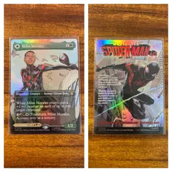 MTG✨MILES MORALES Rev/Flip FOIL✨Marvel's Spider-Man MINT MYTHIC Classic Comic Cv - Image 1