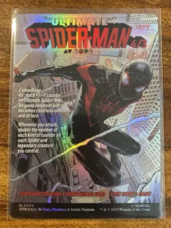 MTG✨MILES MORALES Rev/Flip FOIL✨Marvel's Spider-Man MINT MYTHIC Classic Comic Cv - Image 3