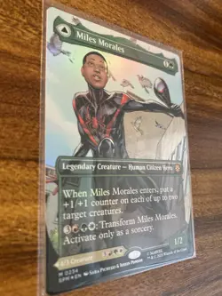 MTG✨MILES MORALES Rev/Flip FOIL✨Marvel's Spider-Man MINT MYTHIC Classic Comic Cv - Image 4