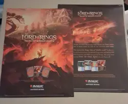 Lord of the Rings FOIL 2 TWO Poster Set 18 x 24 MTG Magic Gathering WOTC - Image 1