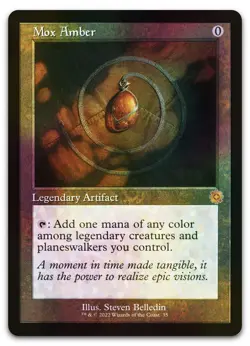 Mox Amber #35 (Foil) (NM) Brothers' War BRR Magic MTG - Image 1