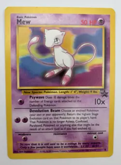 Pokemon Card Black Star Promo Mew 8 WOTC - Image 1