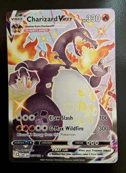 Pokemon Charizard VMAX SV107/SV122 Shining Fates Shiny Vault NM Pack Fresh UR - Image 1