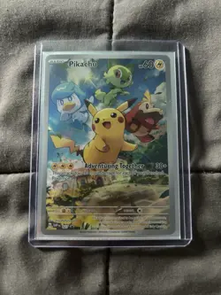 Pokemon TCG Pikachu Promo Holo Sv Scarlet & Violet Promos 027 Basic 60 HP Eng - Image 1