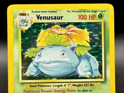 Venusaur 15/102 Base Set Holo Rare Unlimited Pokemon Vintage WOTC 1999 Holo - Image 2