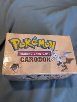 Pokemon TCG Fossil Cardboard Deck Box 60-Card Standard Size Brown Storage Empty - Image 1