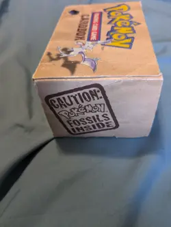 Pokemon TCG Fossil Cardboard Deck Box 60-Card Standard Size Brown Storage Empty - Image 2