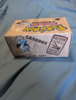 Pokemon TCG Fossil Cardboard Deck Box 60-Card Standard Size Brown Storage Empty - Image 3