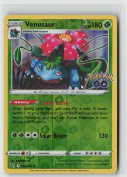 Venusaur Reverse Holo Holo Rare Pokemon GO 003/078 NM - Image 1