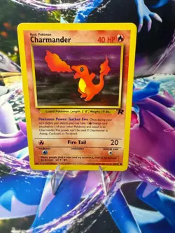 CHARMANDER 50/82 TEAM ROCKET Unlimited Common Pokemon - Image 1