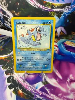 TOTODILE 80/111 NEO GENESIS Unlimited Common Pokemon - Image 1