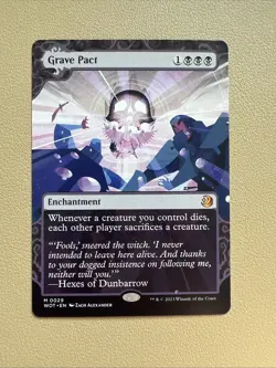 Grave pact - English - Borderless - MTG WOT Anime - LP-NM - Image 1