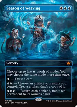🧙Season Of Weaving M 0283 Borderless FOIL BLB Bloom Burrow MTG - Image 1