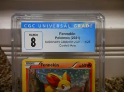 Fennekin McDonald's Collection cgc 8 14/25 Confetti Holo NM/MINT Pokemon psa - Image 2