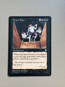 Grave pact - English - MTG Stronghold - LP- MP - Image 1