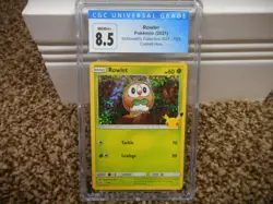Rowlet McDonald's Collection cgc 8.5 7/25 Confetti Holo NM/MINT+ Pokemon psa ccg - Image 1