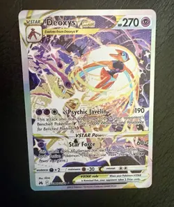 Deoxys VSTAR GG46/GG70 Holo VSTAR Rare Crown Zenith Galarian Gallery Pokemon NM - Image 1
