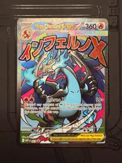 Mega Charizard X ex 023 Mega Evolution UPC Black Star Promo 2025 Pokemon TCG - Image 1