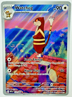 Pokemon TCG - Watchog - 153/086 - Illustration Rare - SV: White Flare FRESH PULL - Image 1