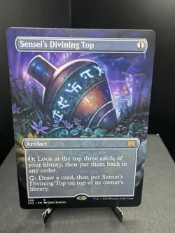 MTG 2X2 Double Masters Senseis Divining Top Borderless Regular NM - Image 1