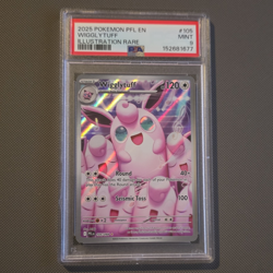 Pokemon TCG Phantasmal Flames Wiggleytuff Illustration Rare IR PSA 9 #105/094 - Image 1