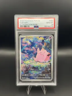 2026 POKEMON POR EN-PERFECT ORDER ILLUSTRATION RARE #094 CLEFAIRY PSA 10 - Image 1