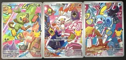 First Partner Illustration Collection Series 1 Gen 7 Alola Starters Pokemon TCG - Image 1