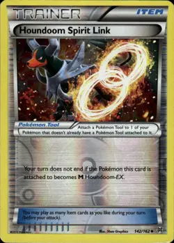 Houndoom Spirit Link 142/162 Uncommon BREAKthrough Pokemon Reverse Holo NM - Image 1