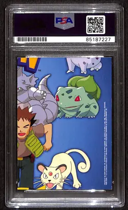 PSA Signed Eric Stuart James Pokemon Topps 1999 TV10 Squares And Rectangles Holo - Image 2