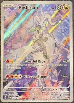Pokemon TCG N's Reshiram 167/159 Journey Together Full Art Illustration Rare - Image 1