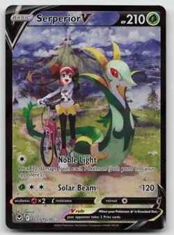 Serperior V TG13/TG30 Holo Silver Tempest Trainer Gallery Pokemon LP - Image 1
