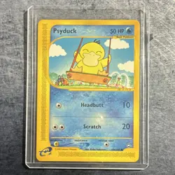Pokemon TCG Psyduck Common 104/147 Aquapolis Unlimited 2002 English 50 HP - Image 1