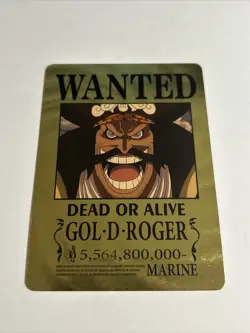 One Piece Wanted Poster Gold Card Collectible✨ - Image 1