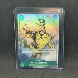 Bandai One Piece CCG Mr. 3 (Galdino) ST30-014 C Alt Art Foil EN - Image 1