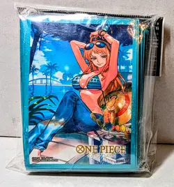 One Piece TCG | Official Bandai Sleeves | Nami | 70 Ct | Japan/A2 | Sealed New - Image 1