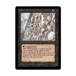 WOTC MtG Beta Wall of Bone (U) VG - Image 1
