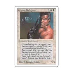WOTC MtG Unlimited Veteran Bodyguard (R) EX - Image 1