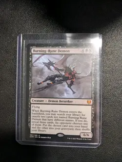 Burning-Rune Demon -Kaldheim - #81 - Near Mint - MTG Magic the Gathering - Image 1