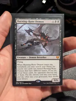 Burning-Rune Demon -Kaldheim - #81 - Near Mint - MTG Magic the Gathering - Image 2